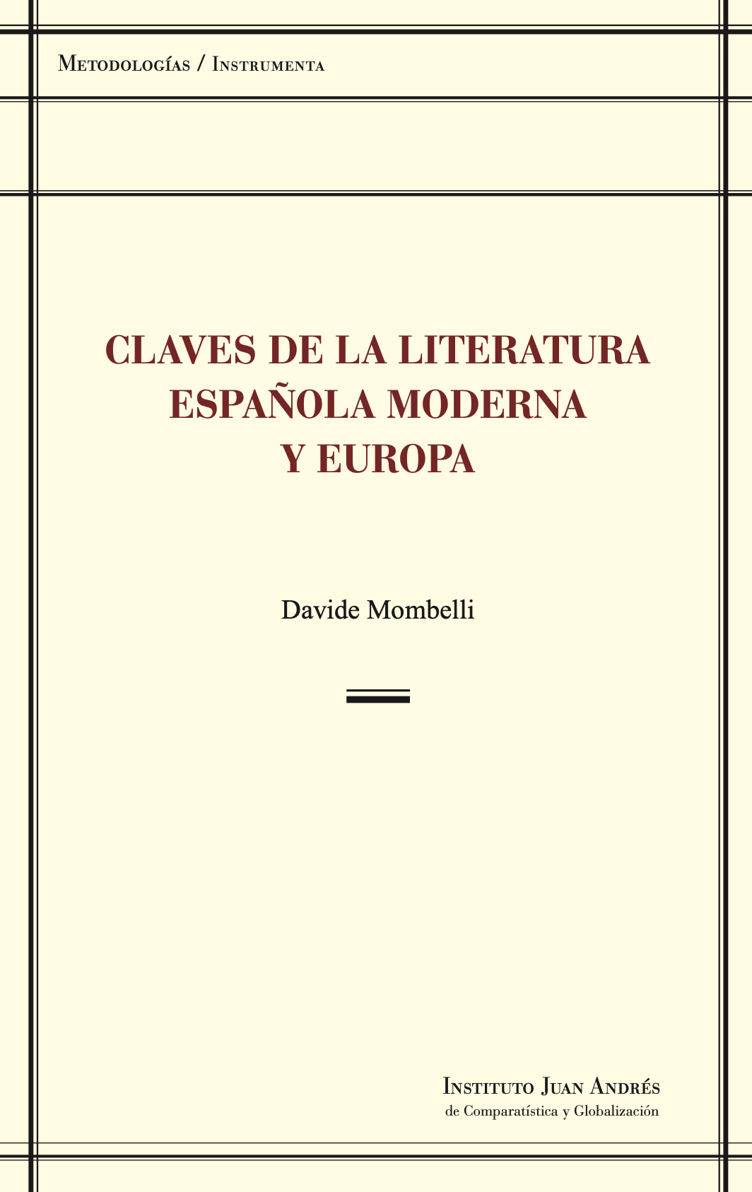 Cubierta claves literatura española